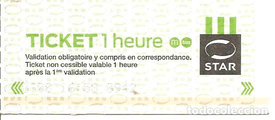 Sammeln von Fahrkarten: BILLETE TRANSPORTE, RENNES-FRANCIA, TICKET BUS