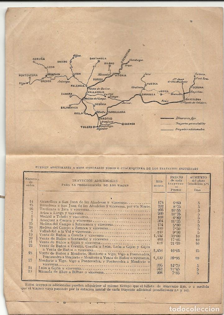 Coleccionismo billetes de transporte: BILLETE 3&ordf; CLASE 1925 - Foto 3