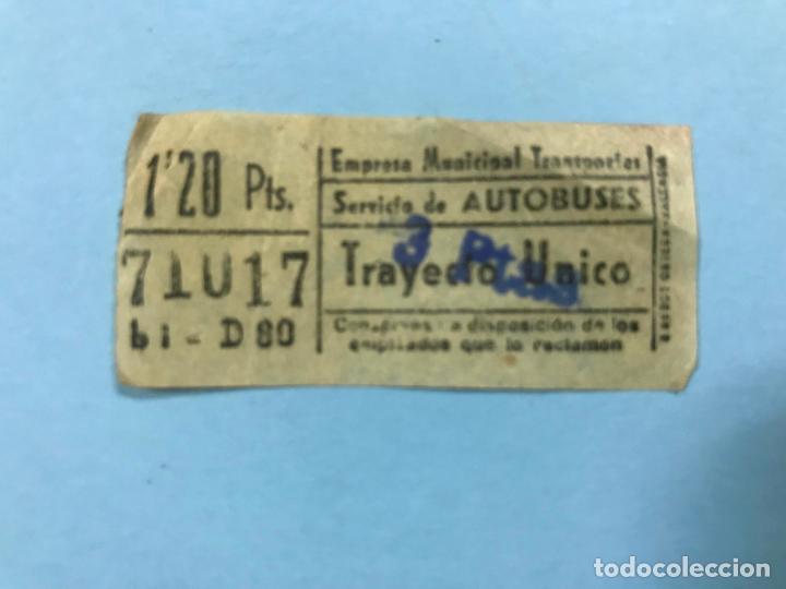 Sammeln von Fahrkarten: ANTIGUO BILLETE E.M.T. AUTOBUSES MADRID - CAPICUA, TRAYECTO UNICO