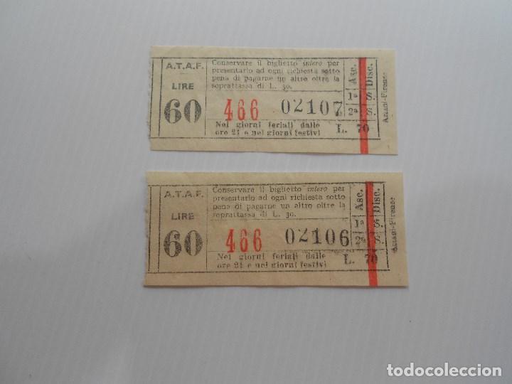 Collectionnisme Billets de transport: billetes de italia