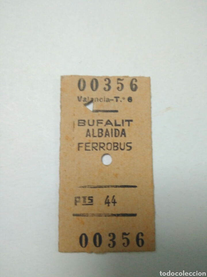 Collectionnisme Billets de transport: Billete ferrobus antiguo. Billete ticket tren ferrocarril 1967
