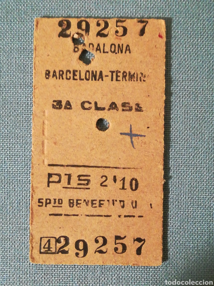 Collectables Transport Tickets: BILLETE DE TREN EDMONSON BADALONA BARCELONA TERMINAL