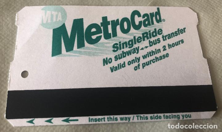 Coleccionismo Billetes de transporte: Billete para un viaje, Metro de Nueva York.