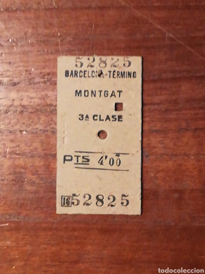 Collectables Transport Tickets: BILLETE DE TREN EDMONSON. BARCELONA MONTGAT