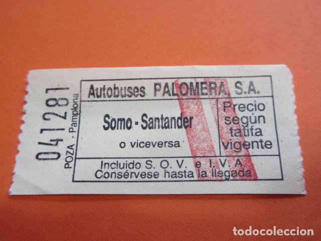 Collectables Transport Tickets: SANTANDER ANTIGUO BILLETE AUTOBUSES PALOMERA SOMO - AMARILLO GAJANO PEDRE&Ntilde;A PONTEJOS ELECHAS RUBAYO
