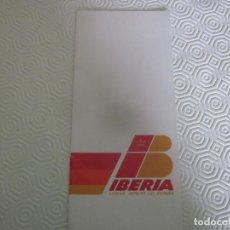 Coleccionismo Billetes de transporte: CARPETA DE IBERIA PARA GUARDAR EL BILLETE AÉREO. Lote 160345550