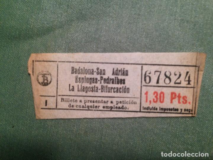Collectionnisme Billets de transport: BILLETE TRANV&Iacute;AS DE BARCELONA -- TB -- VER TRAYECTOS - 1,30 PESETAS