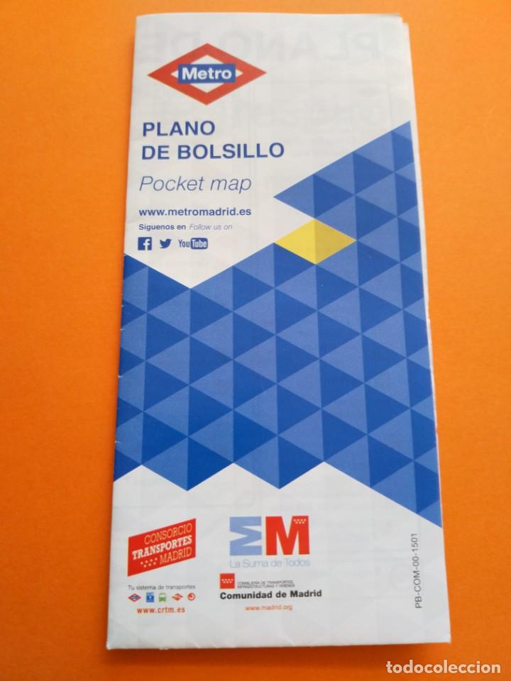 Collectionnisme Billets de transport: Metro de Madrid - plano de la red - enero 2015 - Renfe tranv&iacute;a ferrocarril autobus