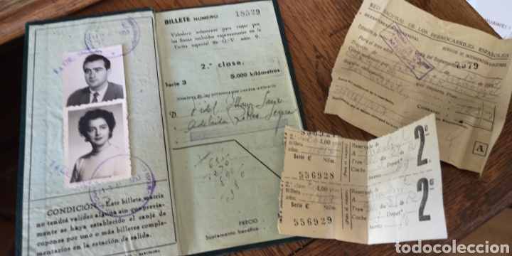 Sammeln von Fahrkarten: Billete kilom&eacute;trico tarifa 9 a&ntilde;os 50