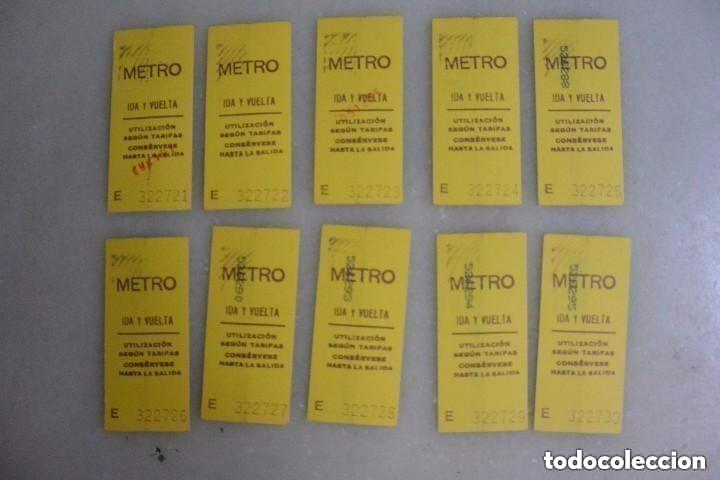 Sammeln von Fahrkarten: LOTE DE 10 BILLETES DE METRO DE MADRID CONSECUTIVOS
