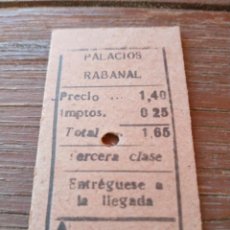 Coleccionismo Billetes de transporte: FERROCARRIL DE PONFERRADA VILLABLINO - BILLETE EDMONSON PALACIOS RABANAL . Lote 166524478