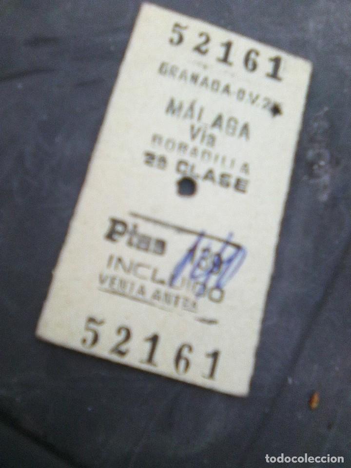 Collectionnisme Billets de transport: Billete de autobus Granada a Malaga via bobadilla 1966