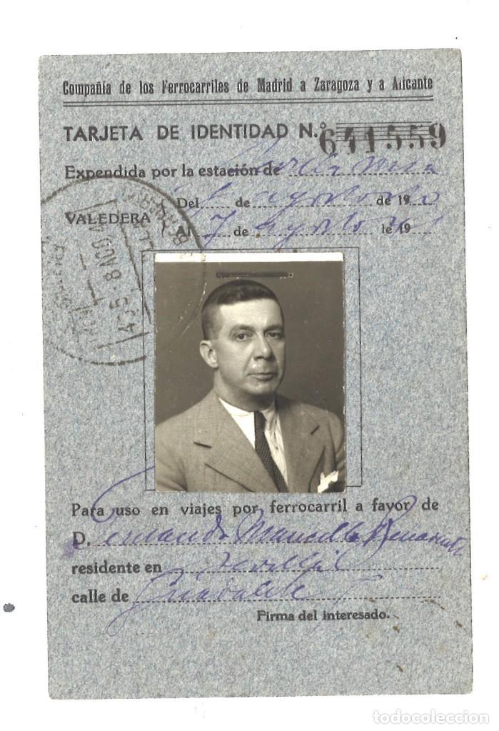 Sammeln von Fahrkarten: Compa&ntilde;&iacute;a de los Ferrocarriles de Madrid a Zaragoza y a Alicante. 1940