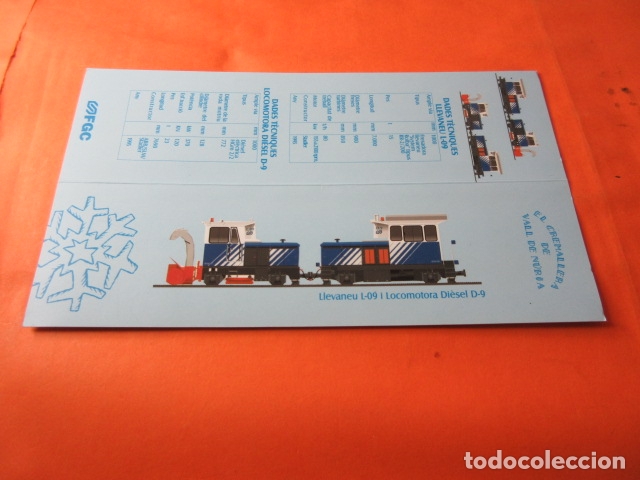 Collectables Transport Tickets: NURIA CREMALLERA FUNICULAR HISTORIA Y DATOS TECNICOS QUITANIEVES L09 LOCOMOTORA D9 MARCAPAGINAS