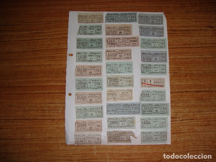 Coleccionismo billetes de transporte: (ALB-TC-105) LOTE DE BILLETES CAPICUAS