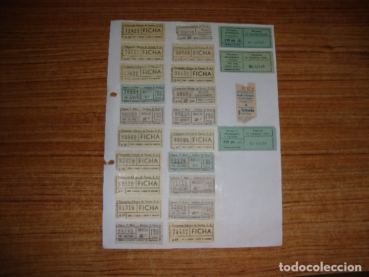 Coleccionismo billetes de transporte: (ALB-TC-105) LOTE DE BILLETES CAPICUAS