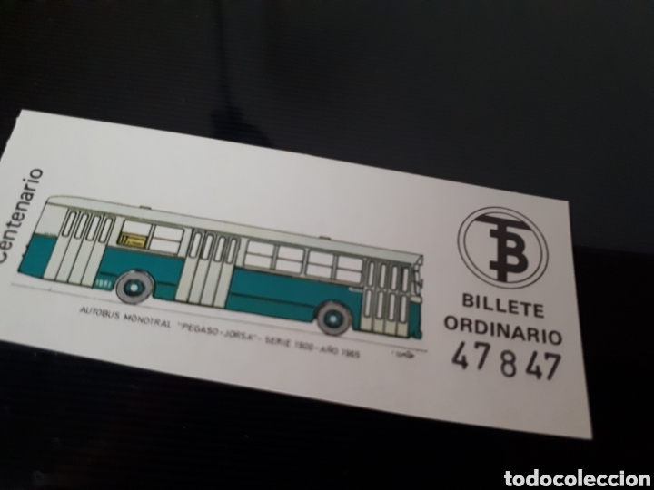 Coleccionismo billetes de transporte: Billete coleccionable tranvias Pegaso monotral 6038 jorsa