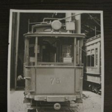 Coleccionismo Billetes de transporte: TRANVIA-SERIE 1-124-AÑO 1933-TALLERES SARRIA-FOTOGRAFIA-VER FOTOS-(V-17.777). Lote 180397758