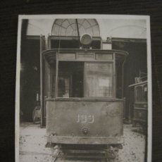 Coleccionismo Billetes de transporte: TRANVIA-SERIE 133·139-AÑO 1933-TALLERES SARRIA-FOTOGRAFIA-VER FOTOS-(V-17.778). Lote 180397915