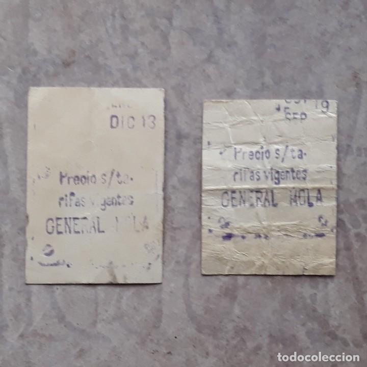 Coleccionismo Billetes de transporte: BILLETES METRO ESTACI&Oacute;N GENERAL MOLA