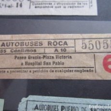 Coleccionismo Billetes de transporte: BILLETE CAPICUA 55055 BARCELONA AUTOBUSES ROCA