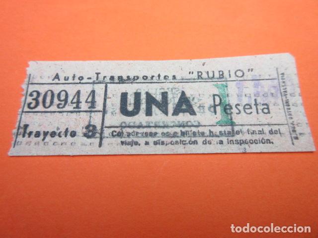 Colecionismos Bilhetes de Transporte: BILLETE AUTO TRANSPORTE RUBIO CREO QUE MURCIA