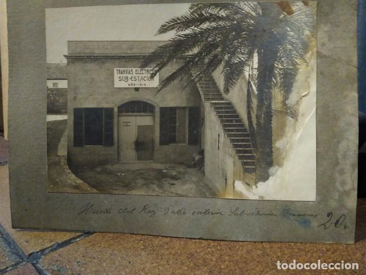 Coleccionismo Billetes de transporte: Curiosa fotograf&iacute;a del Huerto del Rey. Patio interior tranv&iacute;as el&eacute;ctricos. Sub estaci&oacute;n. 1916
