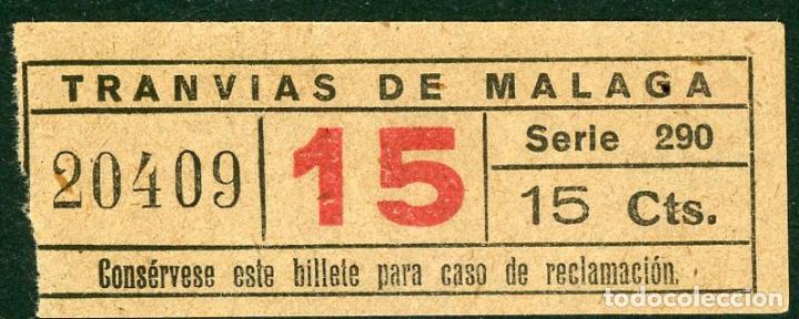 Colecionismos Bilhetes de Transporte: BILLETE DE TRANVIAS DE MALAGA // S7