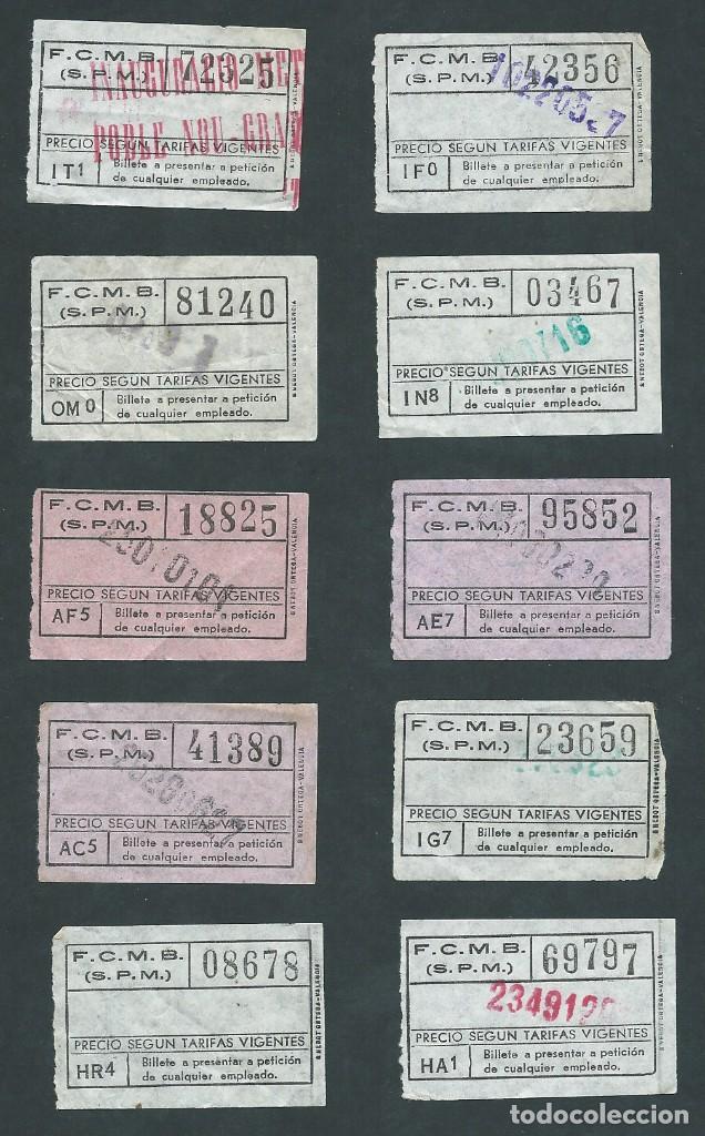 Collectables Transport Tickets: lote billete ticket de metro barcelona varios billetes F.C.M.B. (S.P.M.) inaguracion