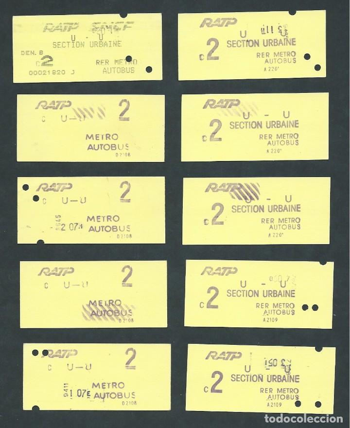 Collectables Transport Tickets: antiguos billetes ticket metro o autobus rapt francia billete metro paris