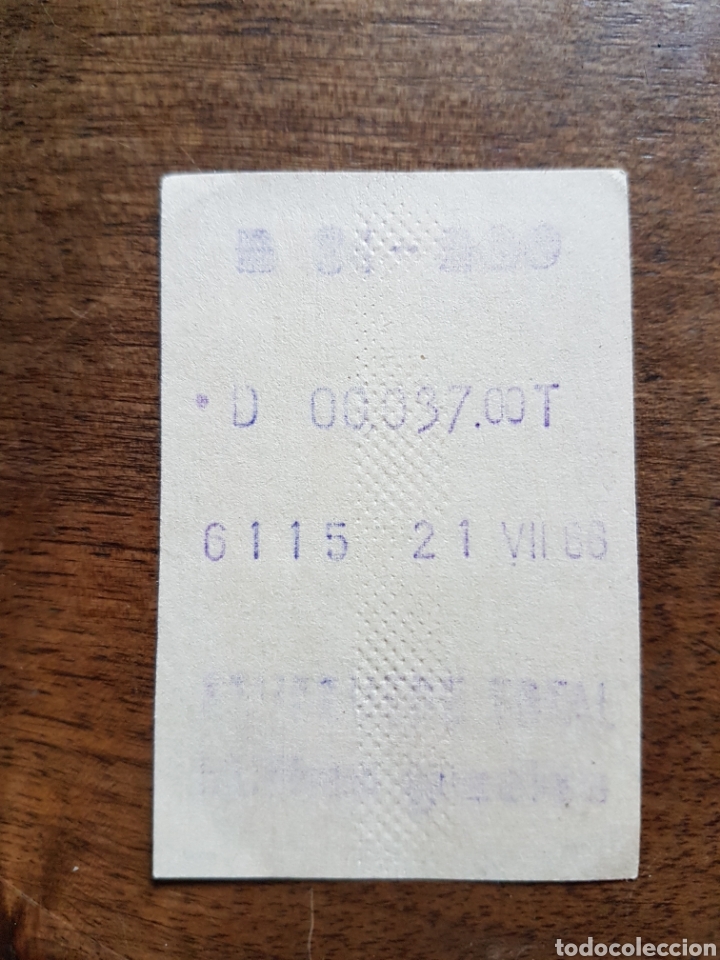 Coleccionismo billetes de transporte: Ticket bus 1966 - Foto 1