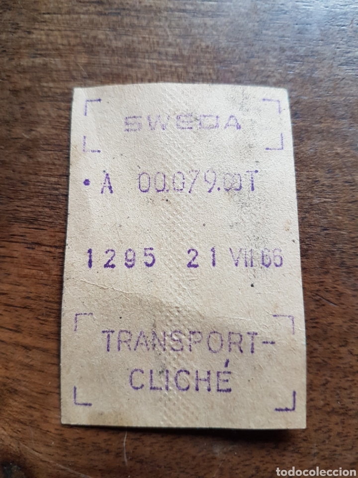 Coleccionismo billetes de transporte: Ticket bus 1966 - Foto 1