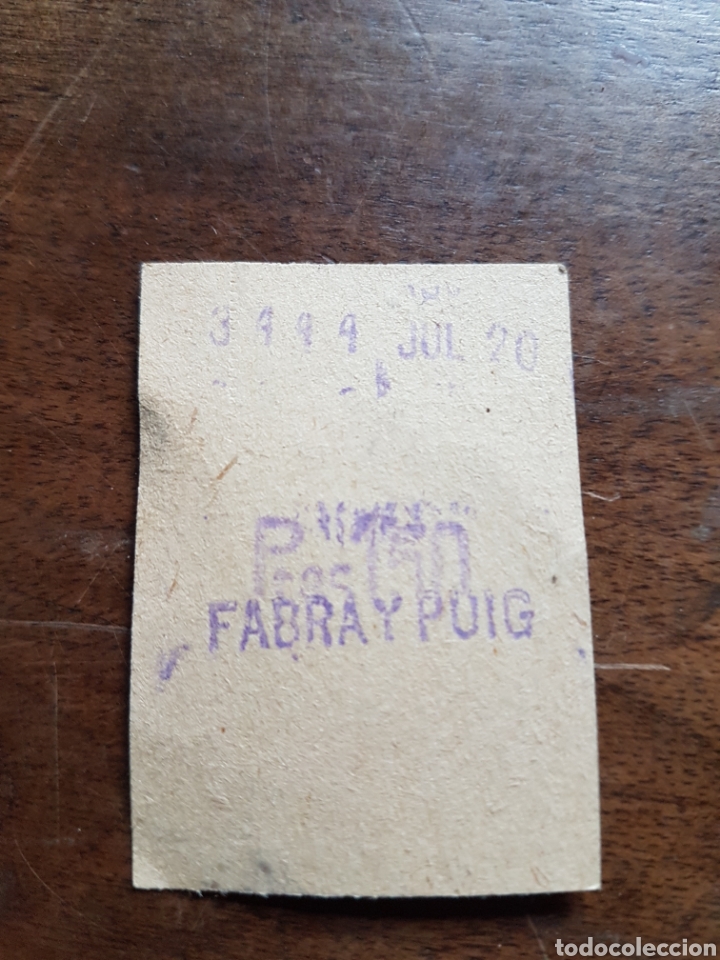Coleccionismo Billetes de transporte: Ticket bus metropolitano fabra y puig a&ntilde;os 50