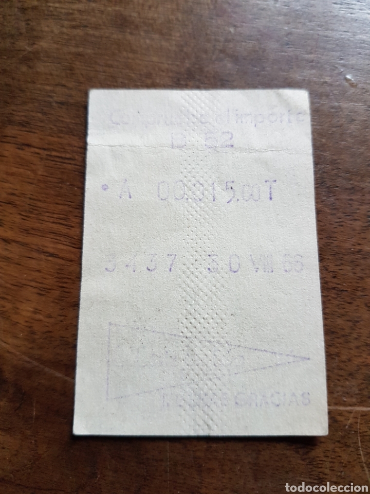 Coleccionismo Billetes de transporte: Ticket bus a&ntilde;os 50