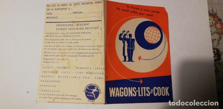 Sammeln von Fahrkarten: FUNDA BILLETES WAGONS LITS.PUBLICIDAD GEVAERT FILM 1950. WAGONS LITS OLD ENVELOPE ADVERTS GEVAERT