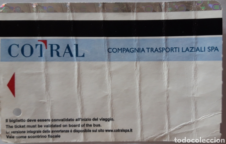 Coleccionismo Billetes de transporte: BILLETE DE TRANSPORTE DE ROMA