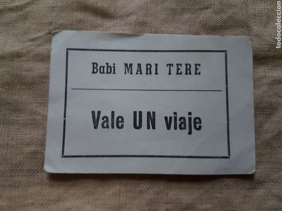 Coleccionismo Billetes de transporte: Antiguo ticket feria Babi Mari Tere