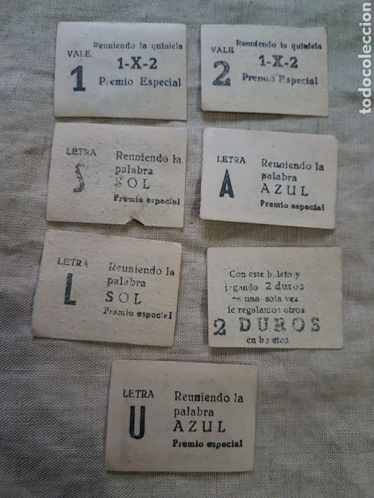 Coleccionismo Billetes de transporte: Lote de vales trebol de la suerte