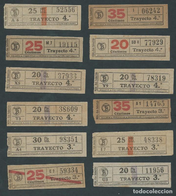 Collectionnisme Billets de transport: lote antiguos billetes tranvia variados barcelona ticket billete trayecto 3 y 4