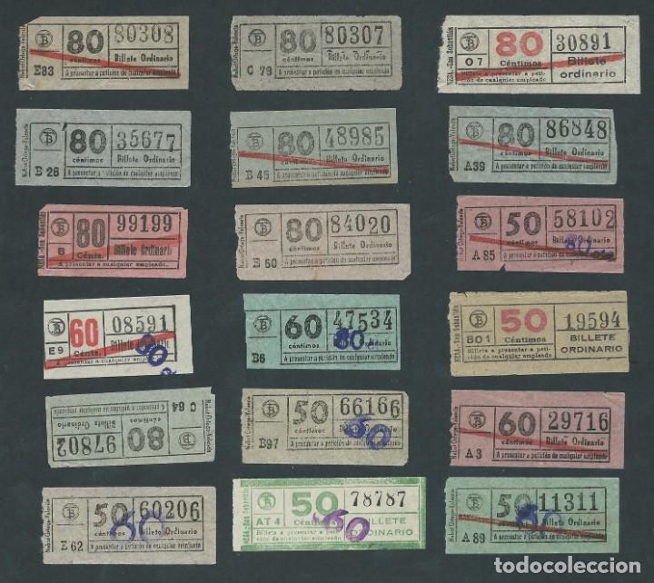 Collectionnisme Billets de transport: lote antiguos billetes tranvia variados barcelona ticket billete varios