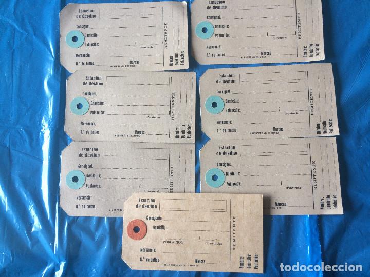 Collectionnisme Billets de transport: ETIQUETAS CONSIGNA ANTIGUAS