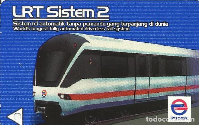 Colecionismos Bilhetes de Transporte: Ticket billete LRT Sistem 2. Putra. Malaysia. Tren. Transporte. Buen estado. 5,5x8,5 cm.