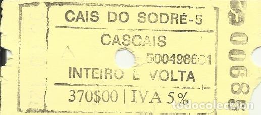 Collezionismo Biglietti di trasporto: Billete tren Lisboa Cascais. 1997. Cais do Sodr&eacute;. Portugal. Transporte. Buen estado. 3x6,5 cm.