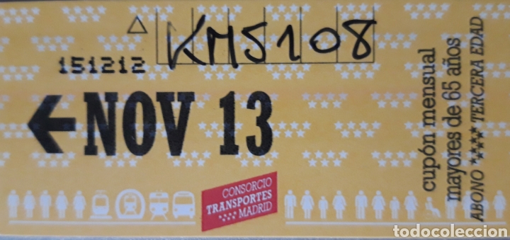 Collectables Transport Tickets: BILLETE DE TRANSPORTE DE MADRID