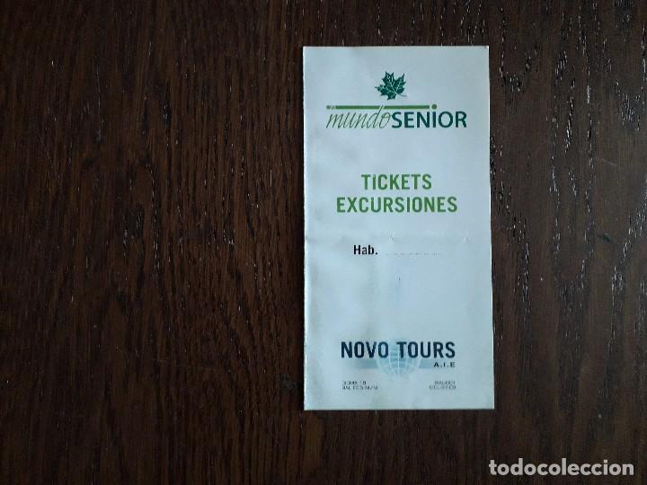 Sammeln von Fahrkarten: tickets excursiones, mundo senior, Novo Tours. Autobuses Altaba SL