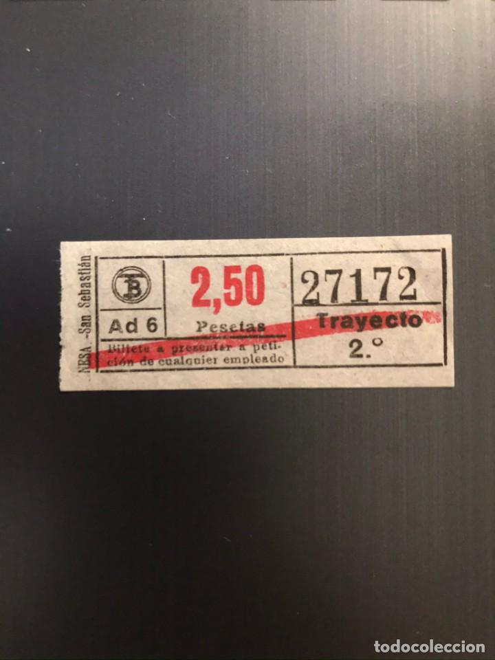 Colecionismos Bilhetes de Transporte: BILLETE CAPICUA 27172 TRANVIAS BARCELONA - 2.50 PESETAS TRAYECTO - 2&ordm; Ad-6