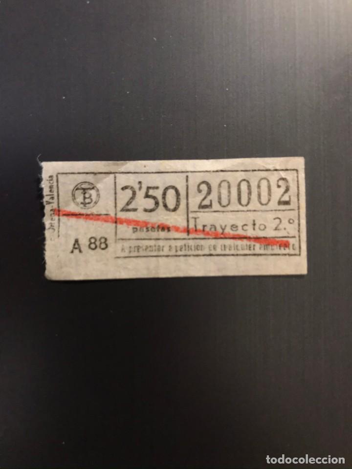 Colecionismos Bilhetes de Transporte: BILLETE CAPICUA 20002 TRANVIAS BARCELONA - 2.50 PESETAS - TRAYECTO 2&ordm; A-88