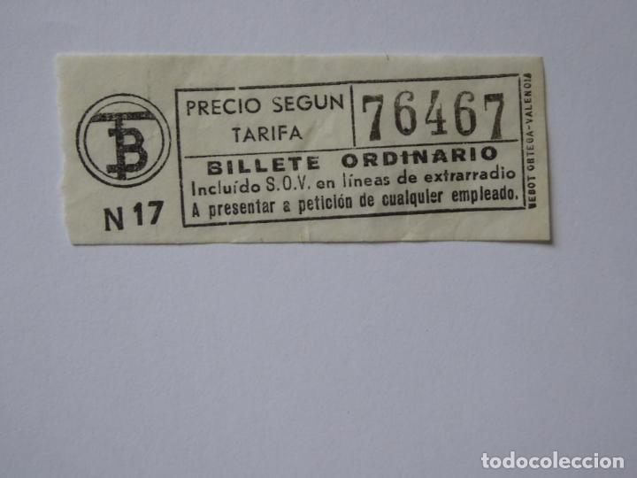 Sammeln von Fahrkarten: Antiguo billete de Transportes de Barcelona. Billete ordinario. Capicua 76467. Logo izquierda