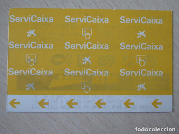 Colecionismos Bilhetes de Transporte: Billete T-10 viajes 1 zona Sistema Tarifario Integrado Regi&oacute;n Metropolitana Barcelona -Servicaixa