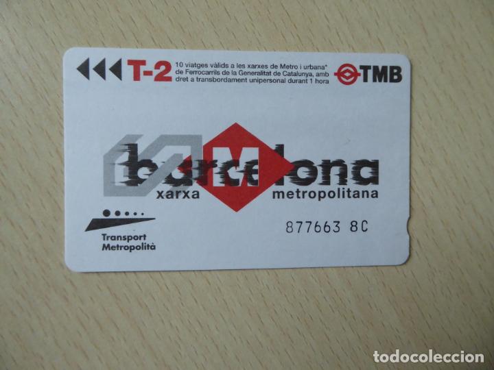 Collectables Transport Tickets: Billete T-2 para 10 viajes metro o FGC -TMB Transport Metropolit&agrave; -Xarxa metropolitana de Barcelona
